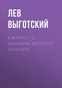 Лев Выготский (Выгодский) К вопросу о динамике детского характера обложка книги