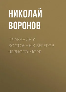 Николай Воронов Плавание у восточных берегов Черного моря обложка книги