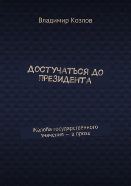 Владимир Козлов Достучаться до президента. Жалоба государственного значения – в прозе