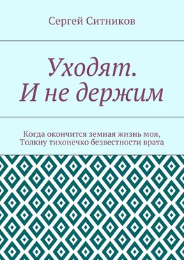 Сергей Ситников Уходят. И не держим обложка книги