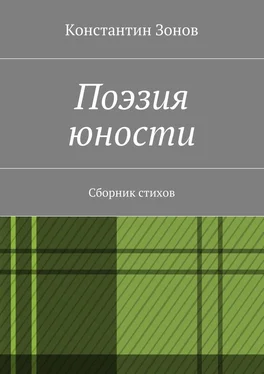 Константин Зонов Поэзия юности. Сборник стихов обложка книги