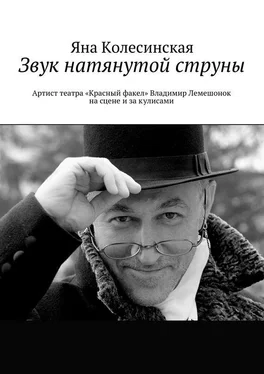 Яна Колесинская Звук натянутой струны. Артист театра «Красный факел» Владимир Лемешонок на сцене и за кулисами обложка книги