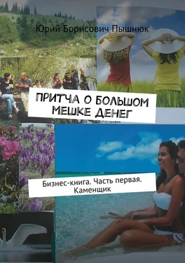 Юрий Пышнюк Притча о большом мешке денег. Бизнес-книга. Часть первая. Каменщик обложка книги