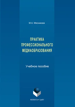 Марина Мясникова Практика профессионального медиаобразования обложка книги