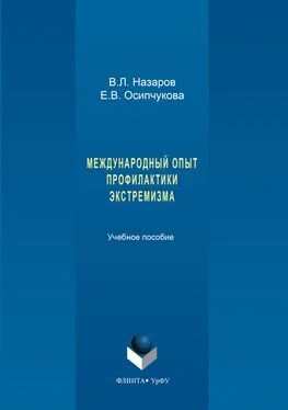 Владимир Назаров Международный опыт профилактики экстремизма обложка книги