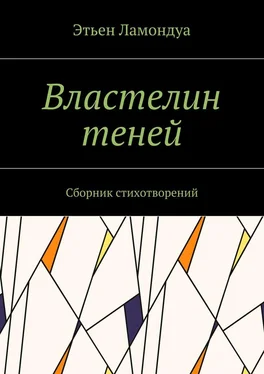 Этьен Ламондуа Властелин теней. Сборник стихотворений обложка книги