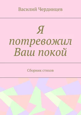 Василий Чердинцев Я потревожил Ваш покой. Сборник стихов обложка книги