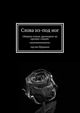 Арслан Муракаев Слова из-под ног. Сборник стихов, претендент на премию «Лицей» обложка книги