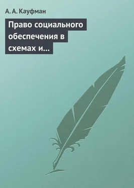 А. Кауфман Право социального обеспечения в схемах и определениях. Учебное пособие обложка книги