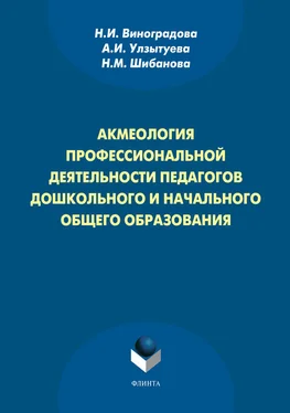 Наталия Шибанова Акмеология профессиональной деятельности педагогов дошкольного и начального общего образования обложка книги