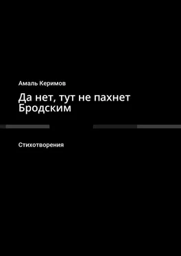 Амаль Керимов Да нет, тут не пахнет Бродским. Стихотворения обложка книги