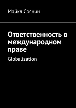 Майкл Соснин Ответственность в международном праве. Globalization обложка книги