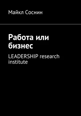 Майкл Соснин Работа или бизнес. LEADERSHIP research institute обложка книги