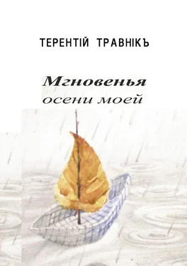 Терентiй Травнiкъ Мгновенья осени моей. Стихотворения обложка книги