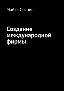 Майкл Соснин Создание международной фирмы обложка книги