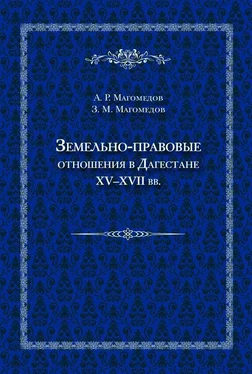 Зураб Магомедов Земельно-правовые отношения в Дагестане XV–XVII вв. обложка книги