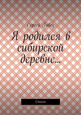 Сергей Гобец Я родился в сибирской деревне… Стихи обложка книги