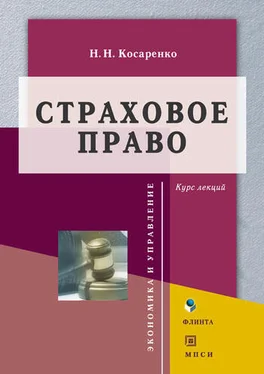 Николай Косаренко Страховое право. Курс лекций обложка книги