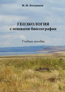 Игорь Богданов Геоэкология с основами биогеографии. Учебное пособие обложка книги