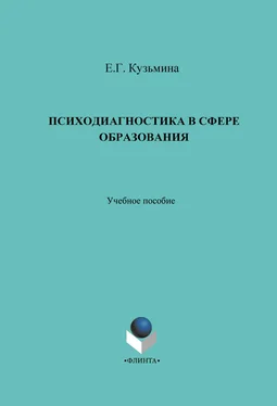 Елена Кузьмина Психодиагностика в сфере образования. Учебное пособие обложка книги