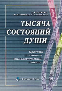 Наталья Романова Тысяча состояний души. Краткий психолого-филологический словарь обложка книги