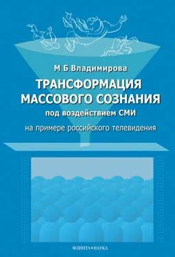 Мария Владимирова Трансформация массового сознания под воздействием средств массовой информации (на примере российского телевидения) обложка книги