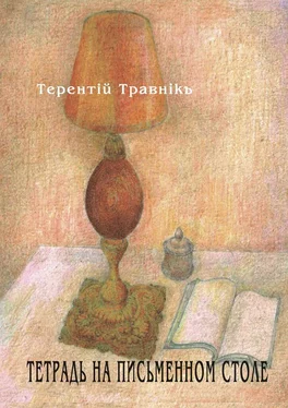 Терентiй Травнiкъ Тетрадь на письменном столе обложка книги