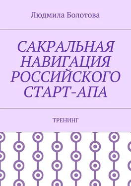 Людмила Болотова Сакральная навигация российского Старт-Апа. Тренинг обложка книги