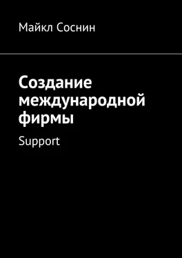 Майкл Соснин Создание международной фирмы. Support обложка книги