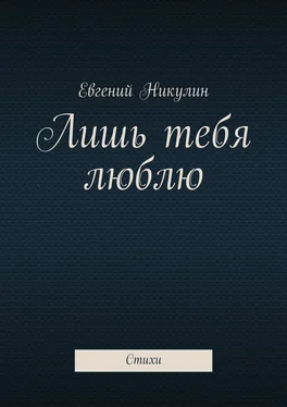 Евгений Никулин Лишь тебя люблю. Стихи обложка книги