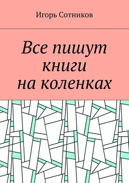 Игорь Сотников Все пишут книги на коленках обложка книги