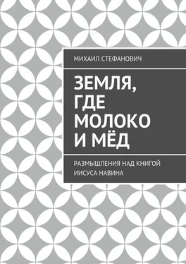 Михаил Стефанович Земля, где молоко и мёд. Размышления над книгой Иисуса Навина обложка книги