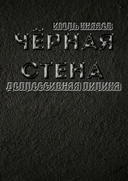 Игорь Князев Чёрная стена. Депрессивная лирика обложка книги