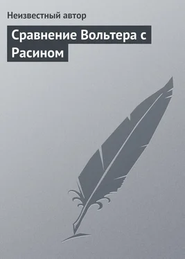 Неизвестный автор Сравнение Вольтера с Расином обложка книги