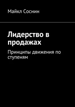 Майкл Соснин Лидерство в продажах. Принципы движения по ступеням обложка книги