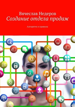 Вячеслав Недеров Создание отдела продаж. Алгоритм и правила обложка книги