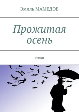 Эмиль Мамедов Прожитая осень. Стихи обложка книги