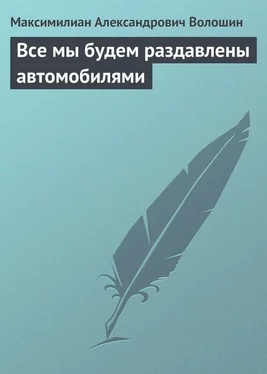 Максимилиан Волошин Все мы будем раздавлены автомобилями обложка книги