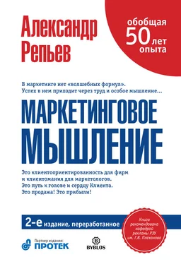 Александр Репьев Маркетинговое мышление обложка книги