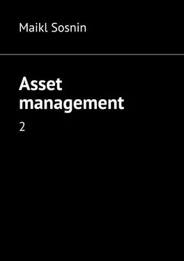 Maikl Sosnin Asset management. 2 обложка книги