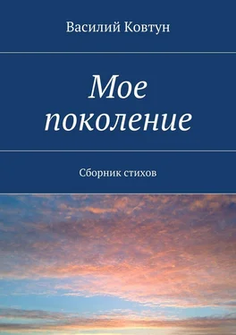 Василий Ковтун Мое поколение. Сборник стихов обложка книги