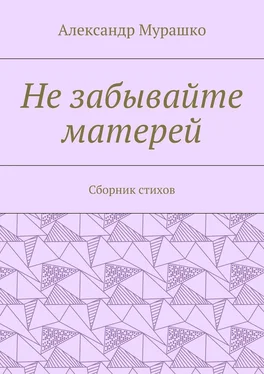 Александр Мурашко Не забывайте матерей. Сборник стихов обложка книги