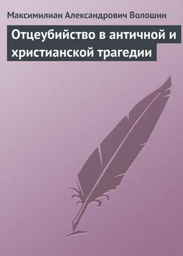 Максимилиан Волошин Отцеубийство в античной и христианской трагедии обложка книги