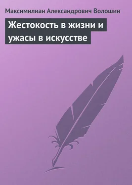 Максимилиан Волошин Жестокость в жизни и ужасы в искусстве обложка книги