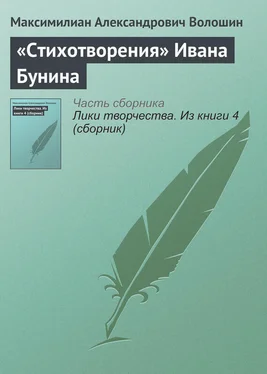 Максимилиан Волошин «Стихотворения» Ивана Бунина обложка книги