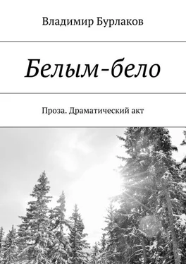 Владимир Бурлаков Белым-бело. Проза. Драматический акт обложка книги