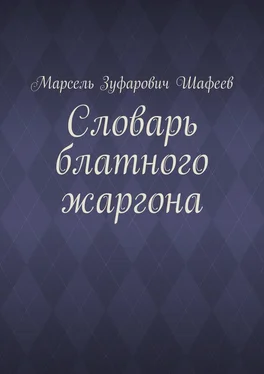 Марсель Шафеев Словарь блатного жаргона обложка книги