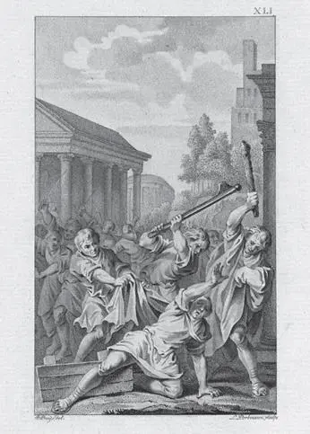 УБИЙСТВО ТИБЕРИЯ ГРАКХА ГРАВЮРА ЛЮДВИГА ГОТЛИБА ПОРТМАНА 1797 III 7 - фото 52