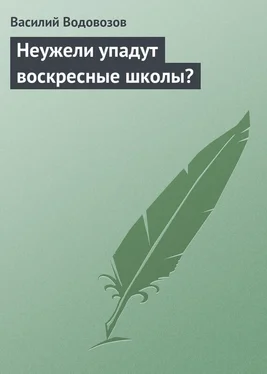 Василий Водовозов Неужели упадут воскресные школы? обложка книги
