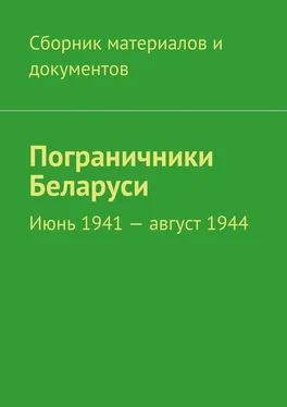 Коллектив авторов Пограничники Беларуси. Июнь 1941 – август 1944 обложка книги
